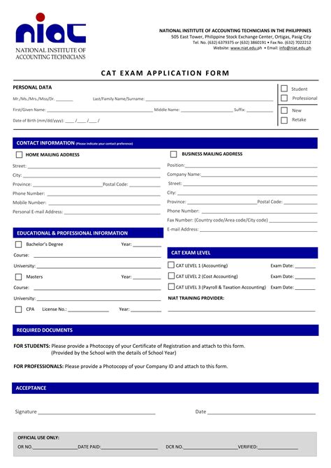 Apply for Exams .